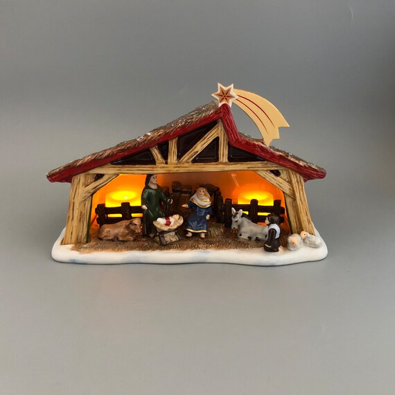 Villeroy and Boch Nativity Tea Light Holder Etsy