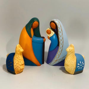Clay Nativity Set from Peru