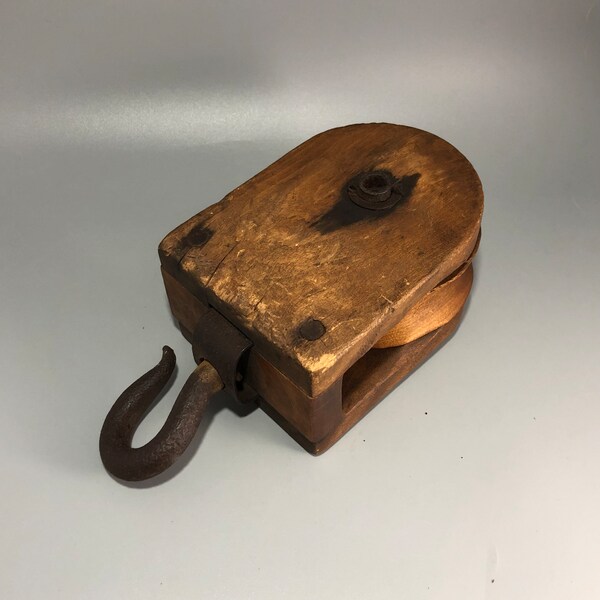 Wood Pulley Etsy