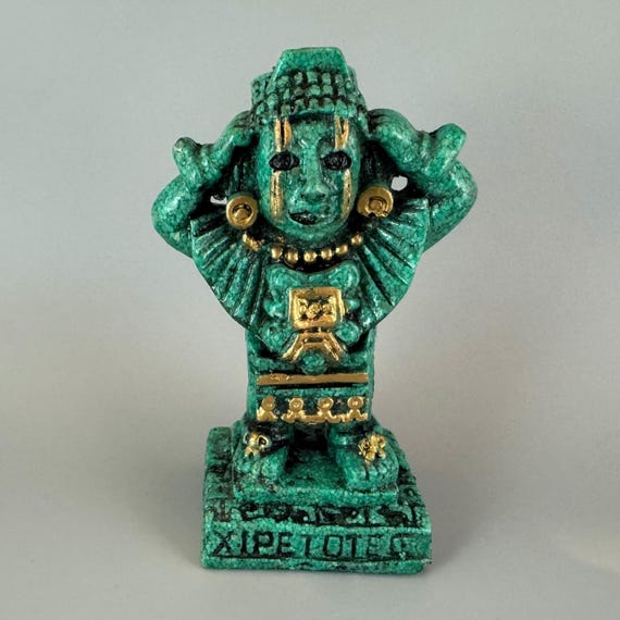 Aztec Xipe Totec Warrior Ancient Tribal Statue - Etsy