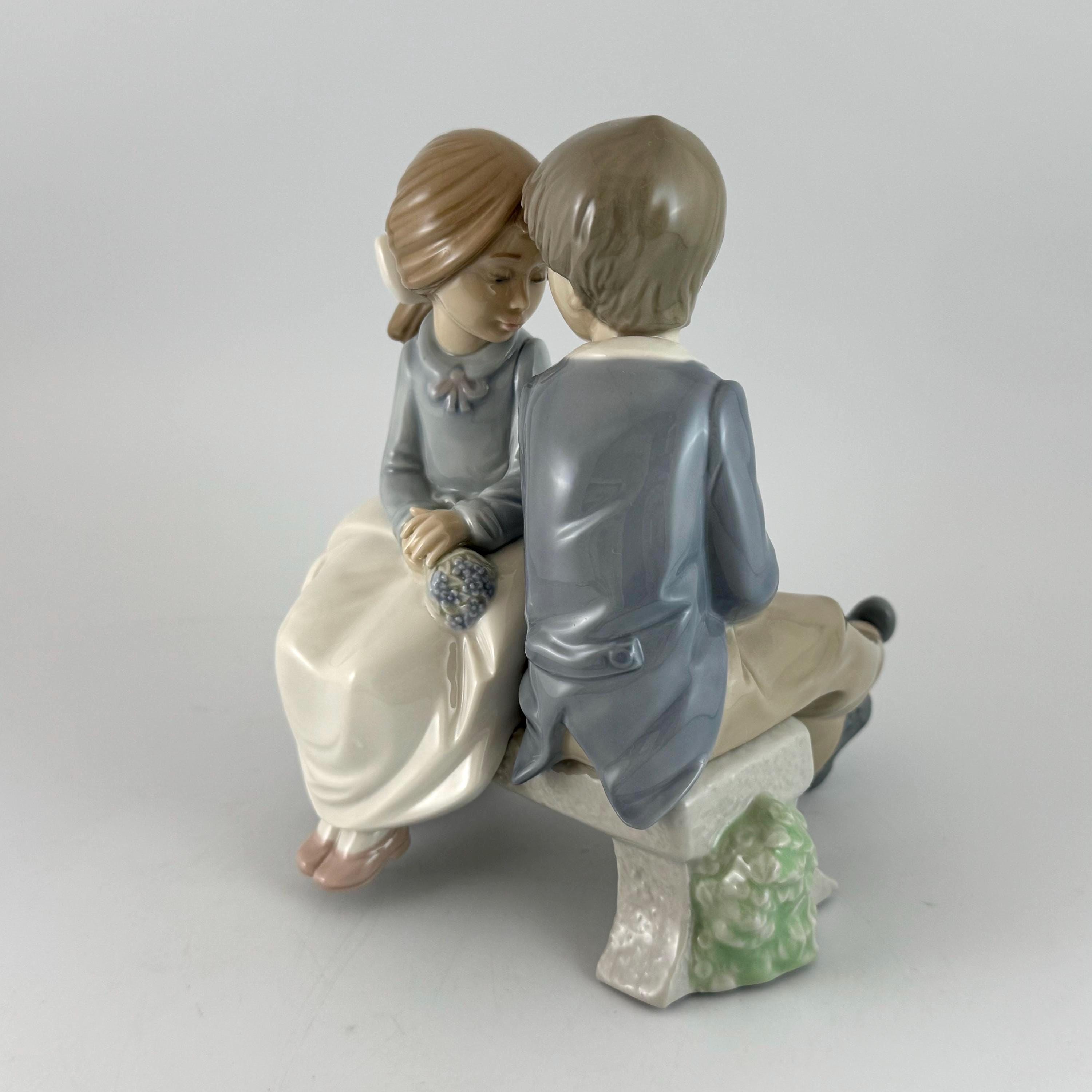 Lladro on Bench - Etsy