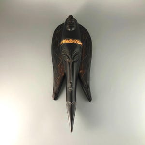 Black African Wood Mask - Tribal Art Wood Mask