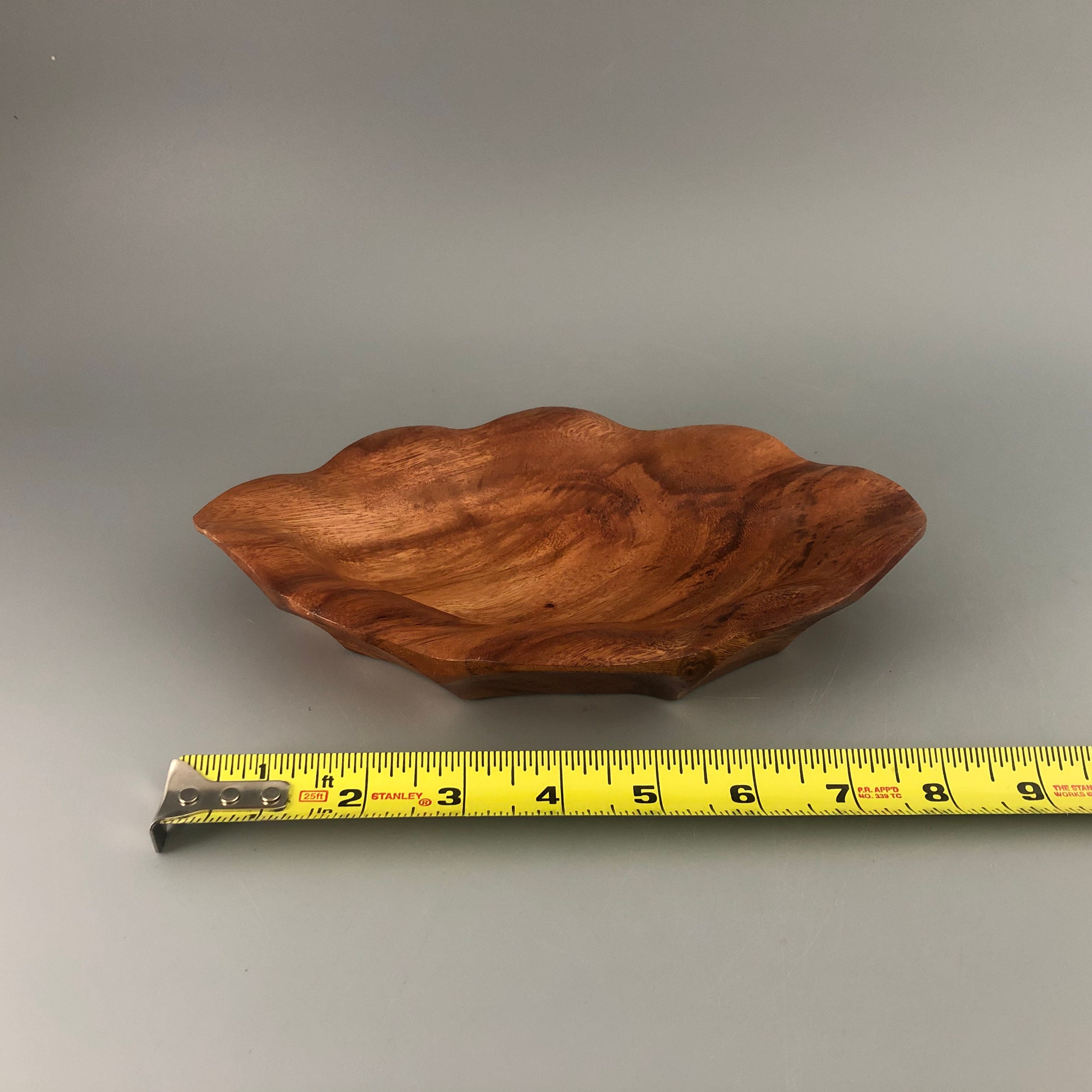 Leaf Shaped Wood Bowl From Indonesia - Etsy