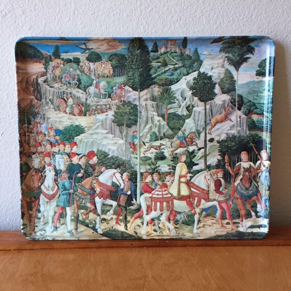 Mid Evil Decorative Crafts Inc Tray From Italy Italian Etsy