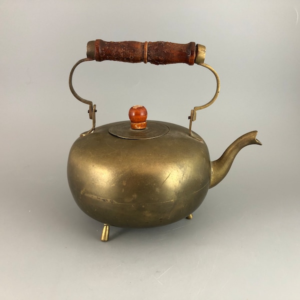 Antique Brass Teapot Etsy