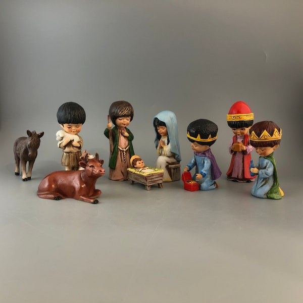 Ceramic Nativity Set Etsy