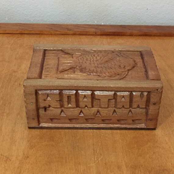 Wooden storage box, with fish cutout - general for sale - by owner -  craigslist