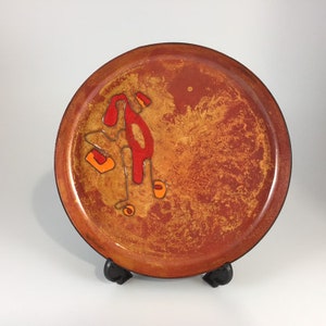 Enamel Plate on Metal - Modern Decorative Plate