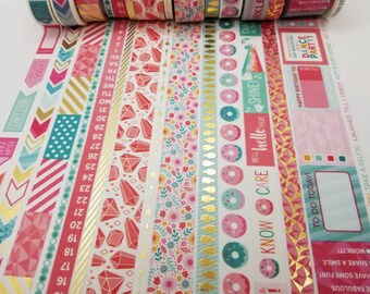 Pink Tape Packaging Supplies Doughnut Washi Tape Pastel Washi Tape Paper Crafting Donut with Sprinkles Washi Tape Donut Washi Tape