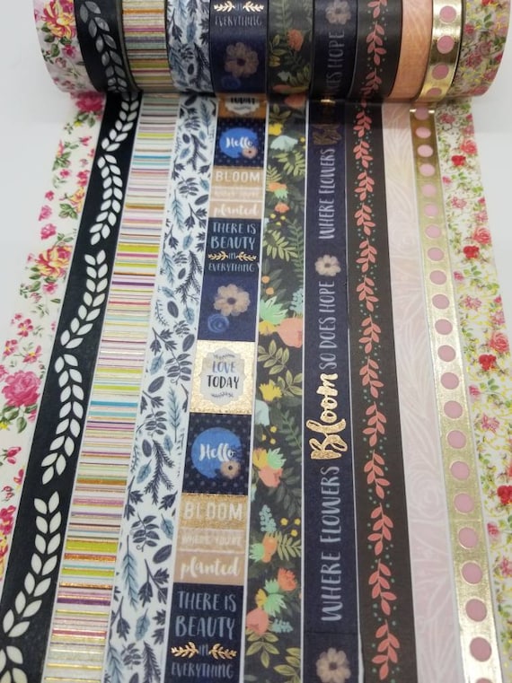 Planner Tape Washi Planner Accessories Washi Tape Set 2 Washi Tape by Recollections Washi Tape Samples 24 inch samples only Planner Tape Washi Planner Accessories Washi Tape Set 2 Washi Tape by Recollections Washi Tape Samples 24 inch samples only