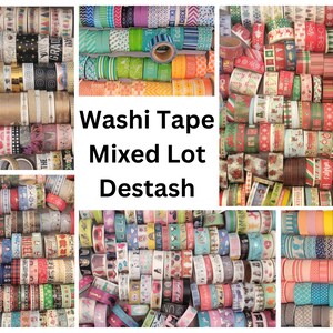 25 rolls mixed lot of Washi tape, washi tape grab bag, Random rolls of washi, journal accessories, planner tape, junk journal