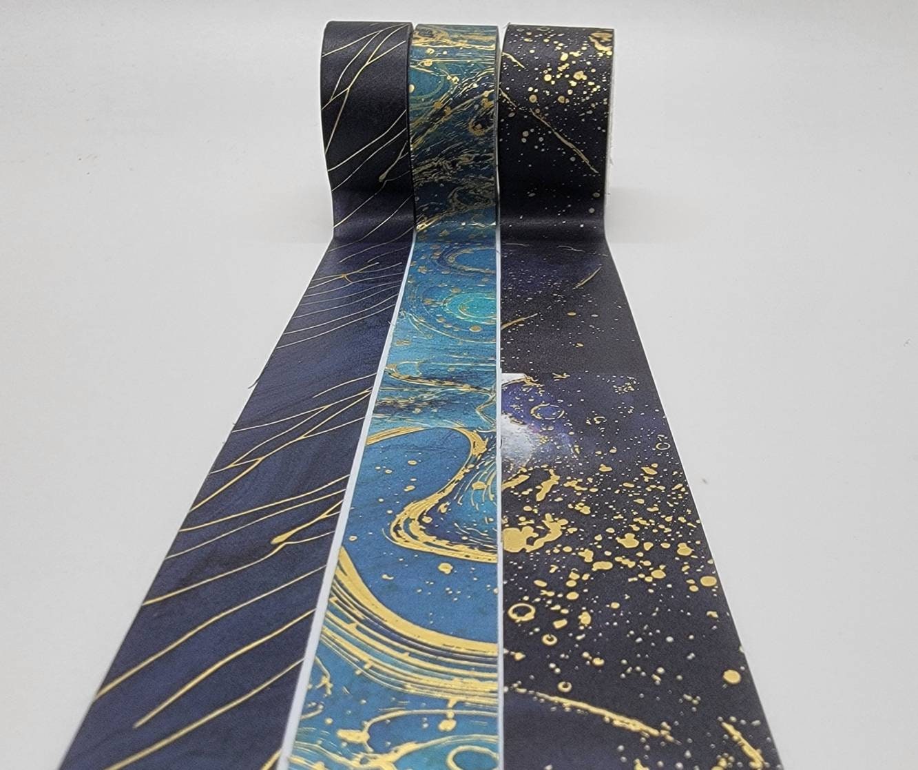 Gold Marble Pattern Washi Tape, Gold Tile Planner Washi, Modern