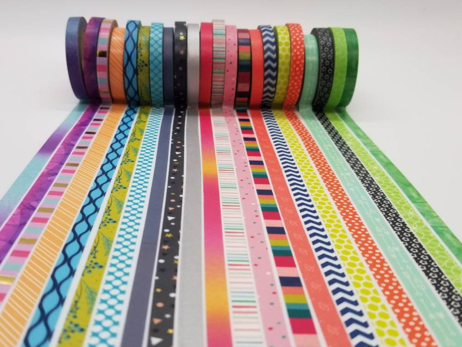 Washi Tape Samples 24 Inch Washi Sample Planner Washi Etsy