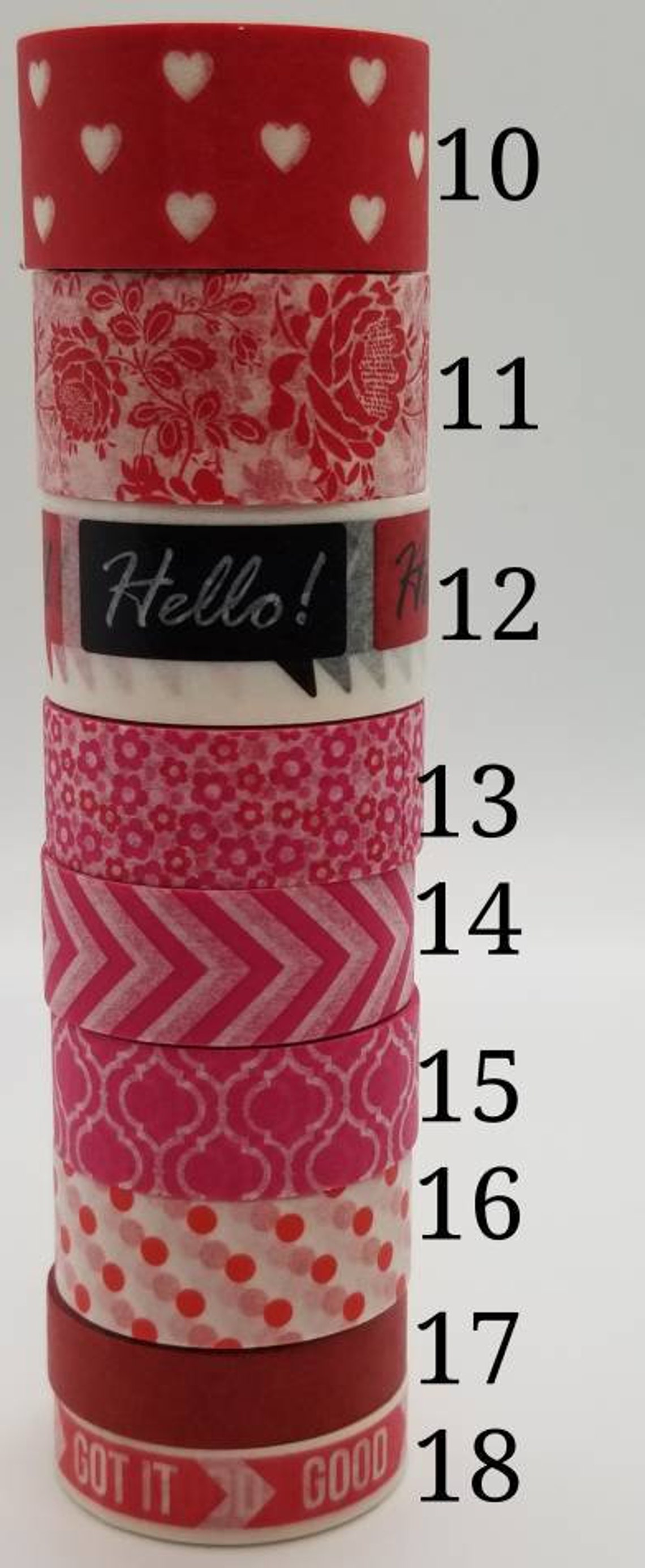 Washi Tape Samples 24 Inch Washi Sample Crafting Tape Etsy