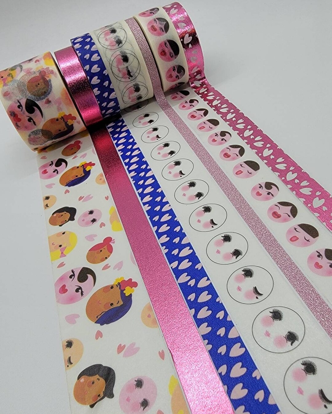 Washi Tape Samples 24 Inch Crafting Tape Sample Emojis Etsy