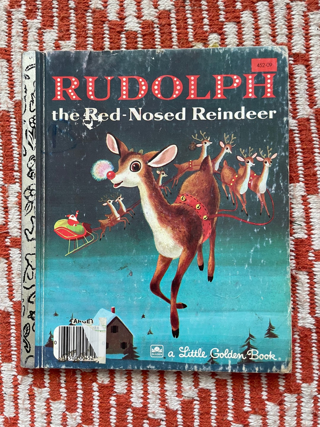 Rudolph the Red Nosed Reindeer Little Golden Book 1976 Etsy