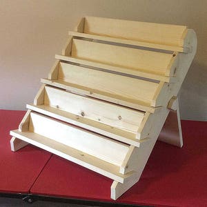 5-Shelf 24 Tray Portable Tabletop Display Stand image 1