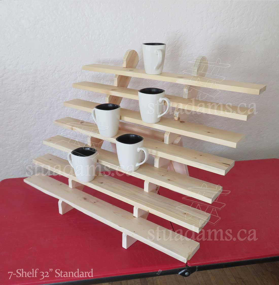 7shelf 32 Extra Wide Portable Tabletop Display Stand Etsy