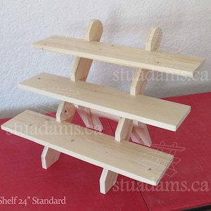 3-Shelf 24 Portable Tabletop Display Stand image 1