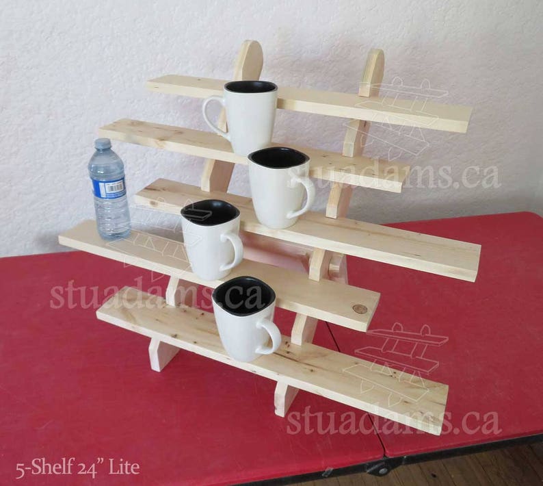 5 Shelf 24 Collapsible Riser Portable Display Stand Image 0 1