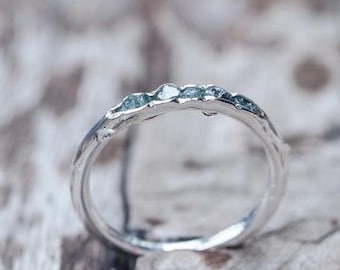 Rough blue diamond ring // Hidden Gems