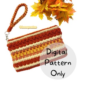 Jessica Pouch Pattern, PDF PATTERN ONLY, Crochet Pouch Pattern, Crochet Pattern, Zipper Pouch, Crochet Clutch, Pencil Case, Makeup Bag