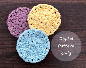 Sand Dollar Face Scrubby Pattern, PDF PATTERN ONLY, Facial Round Pattern, Crochet Pattern, Makeup Remover, Eco Friendly