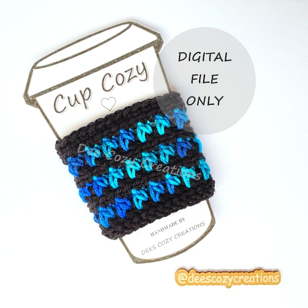 Pixie Wings Cup Cozy, PDF PATTERN ONLY, Crochet Cozy Pattern, Coffee Cozy, Drink Cozy, Crochet Pattern, DiY Cup Cozy