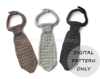 Neck Tie Pattern, PDF PATTERN ONLY, Crochet, Necktie, Tie Pattern, Crochet Pattern, Newborn Tie Pattern, Kids Tie Pattern, Adult Tie Pattern