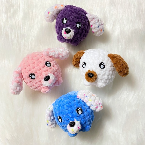 Pocket Puppy NO SEW Crochet Pattern, PDF Pattern, Amigurumi Puppy Pattern, Puppy Stuffie Pattern