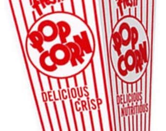 50ct Vintage Movie Popcorn Scoop Boxes