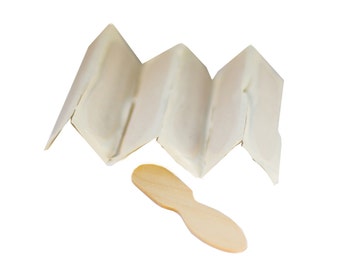 100 ct 3"  Wooden Ice Cream Taster Spoons-Wrapped