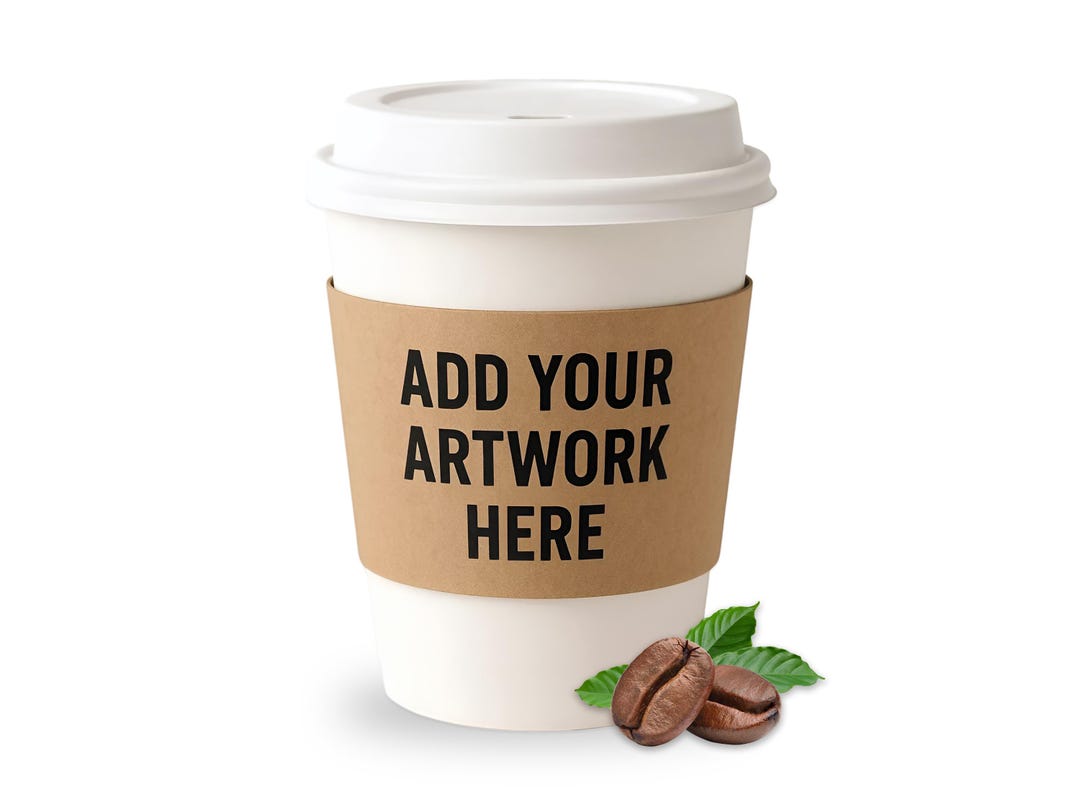 Custom Kraft Coffee Sleeves – Personalized Cup Sleeves With Your Logo ...