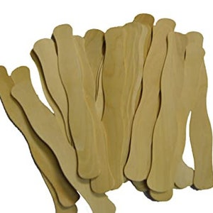 25ct Wavy Wood Fan Handles 8 image 2