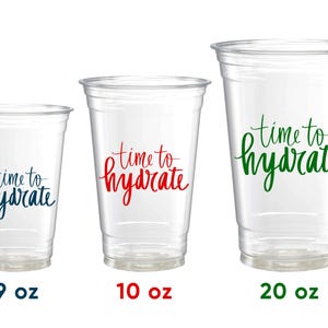 Personalized Soft Plastic Cups – Custom Printed Clear PET Plastic Party Cups for Weddings, Events, and Celebrations – Disposable
