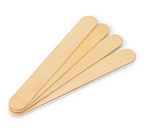  300 pcs Jumbo Wooden Craft Sticks Pack - Bulk Popsicle