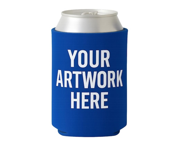 Custom Can Coolers | Royal Blue | Personalized Wedding Favors | Neoprene Beer Sleeves | Bachelor Party Gifts | Bachelorette Koozies