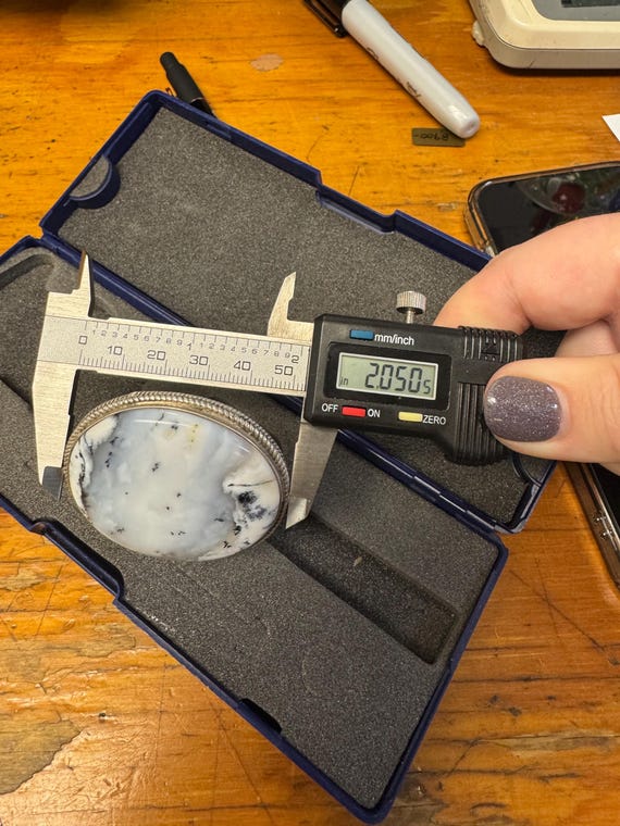 Statement Dendritic Agate Ring in Sterling Silver - image 7