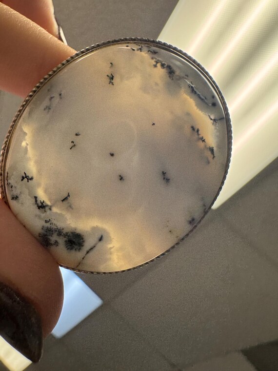 Statement Dendritic Agate Ring in Sterling Silver - image 9