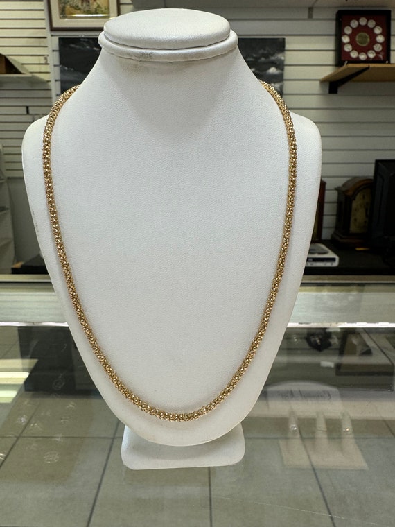 lovely ladies 18” 10k popcorn chain