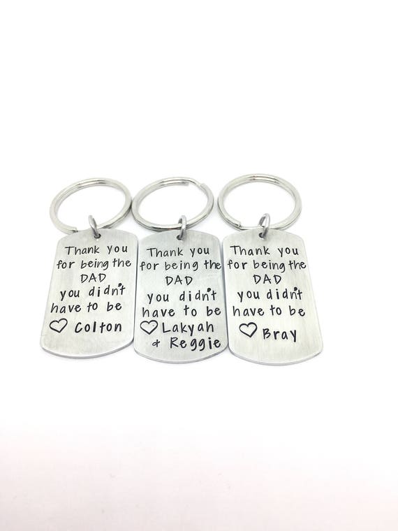 Stepdad Keychain Stepdad Gift gift for 