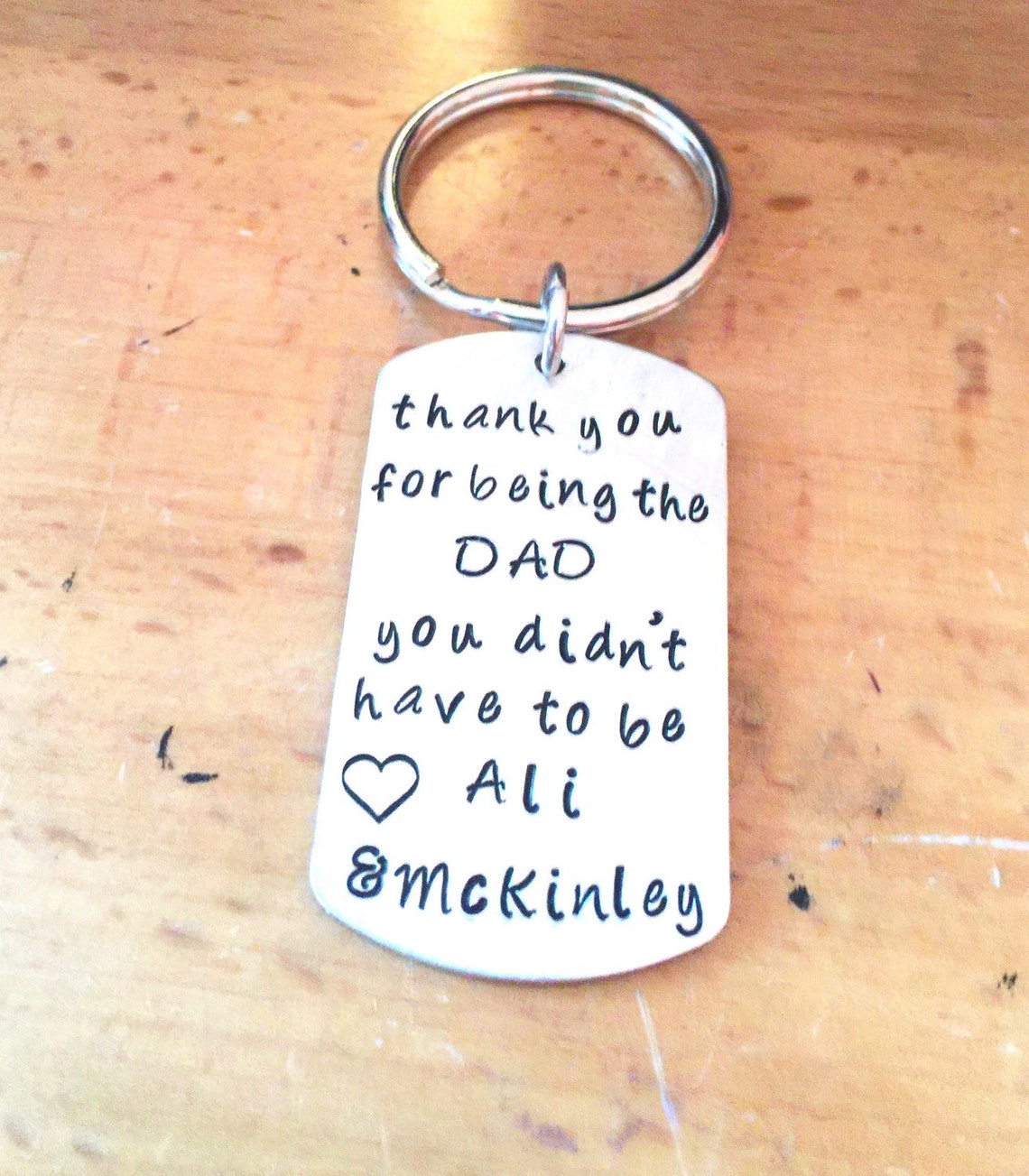 Stepdad Keychain Stepdad Gift Gift for Stepdadthank You for Etsy