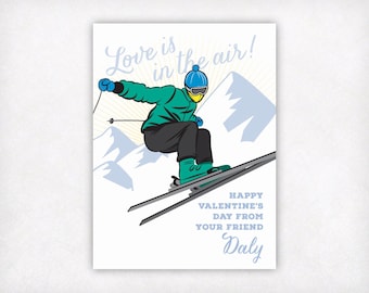 Skier Postcard  Ski Utah  Ski  Sundance  Park City  Snow Lover  Ski Card  Ski Gift  Skier Gift  Utah Gift  Utahn