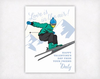 Skier Postcard Ski Utah Ski Sundance Park City Snow Lover Ski Card Ski Gift Skier Gift Utah Gift Utahn