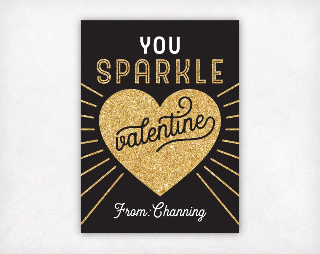 PRINTABLE Valentines for Kids Personalized Valentine Cards - Etsy