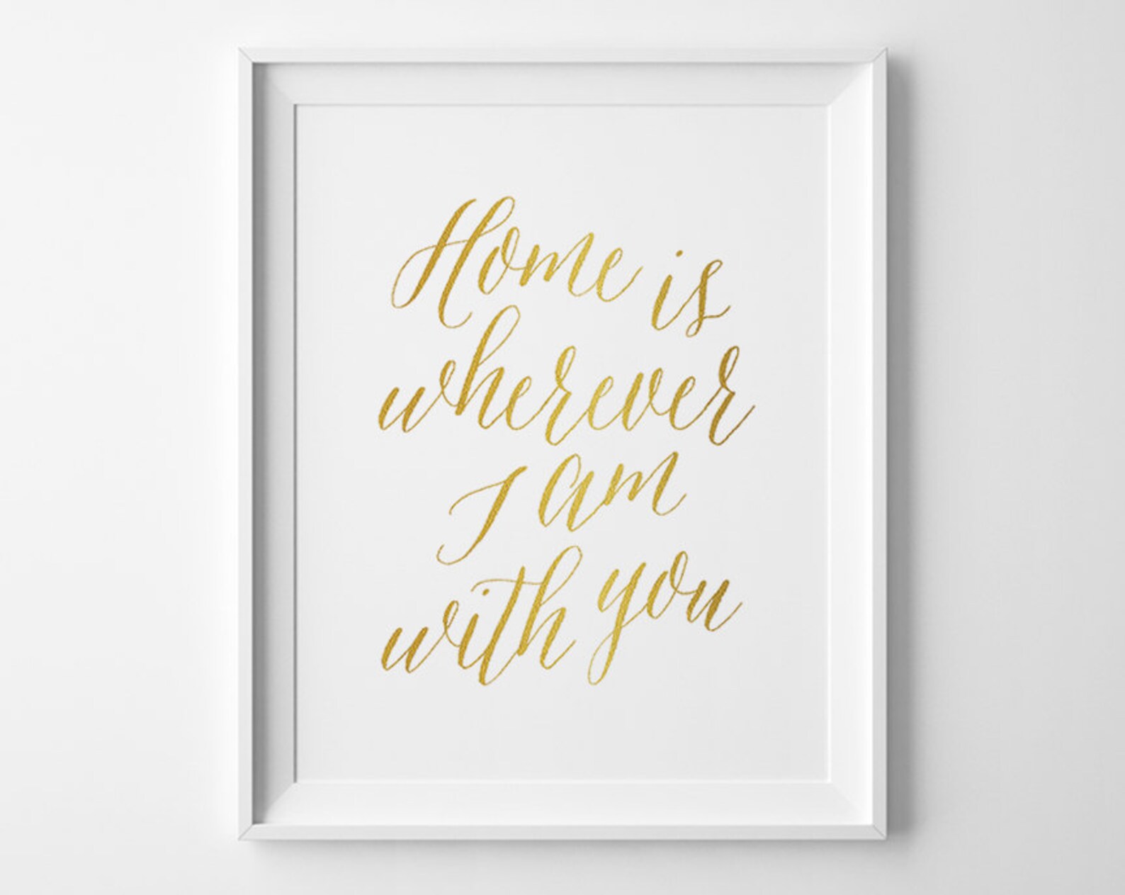 Home is Wherever I'm With You Print Printable Art Matte - Etsy