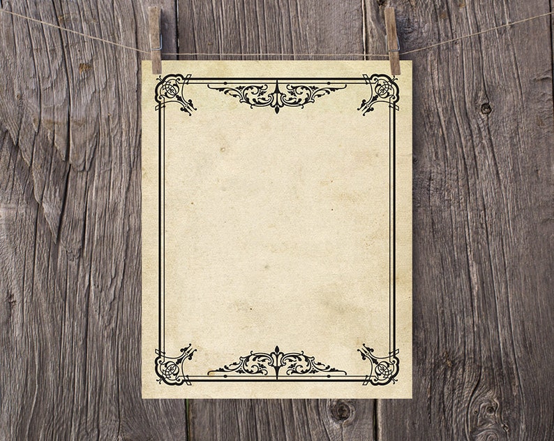 8x10 PRINTABLE Blank Halloween Sign Clip Art Frame Halloween - Etsy