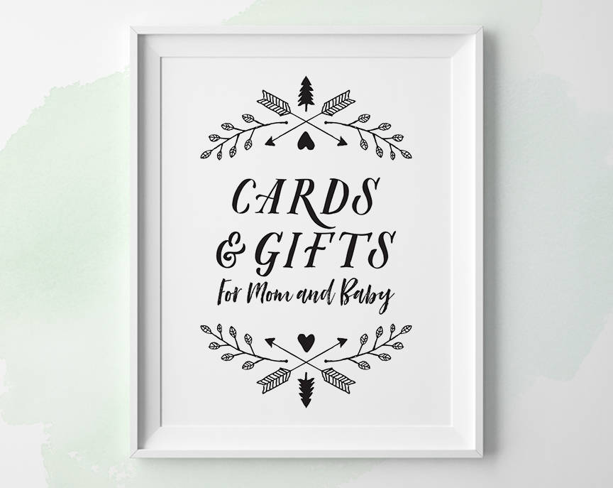 Gifts And Cards Sign Free Printable
