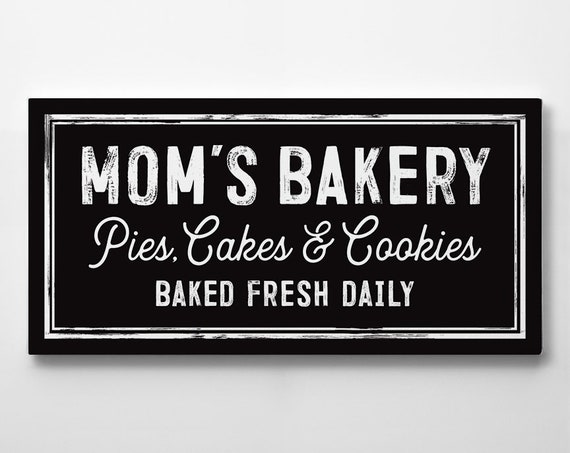 Mom's Bakery Sign Wall Hangings Signs trustalchemy.com