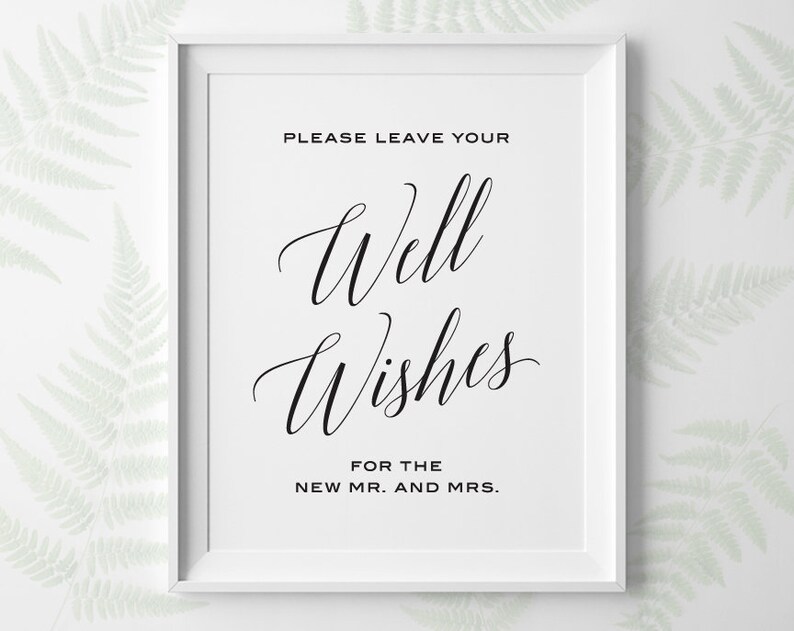 PRINTABLE Marriage Indications, Marriage ceremony Very well Desires Signal, Be sure to Depart Your Properly Needs for The Contemporary Mr and Mrs Black and White Guestbook WS2BP image about Wedding Signs Printable referred to as PRINTABLE Wedding ceremony Indicators, Wedding ceremony Properly Wants Signal, Remember to Go away Your Nicely Wants for The Clean Mr and Mrs Black and White Guestbook WS2BP